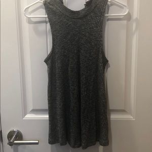 Hollister halter sweater tank marble gray